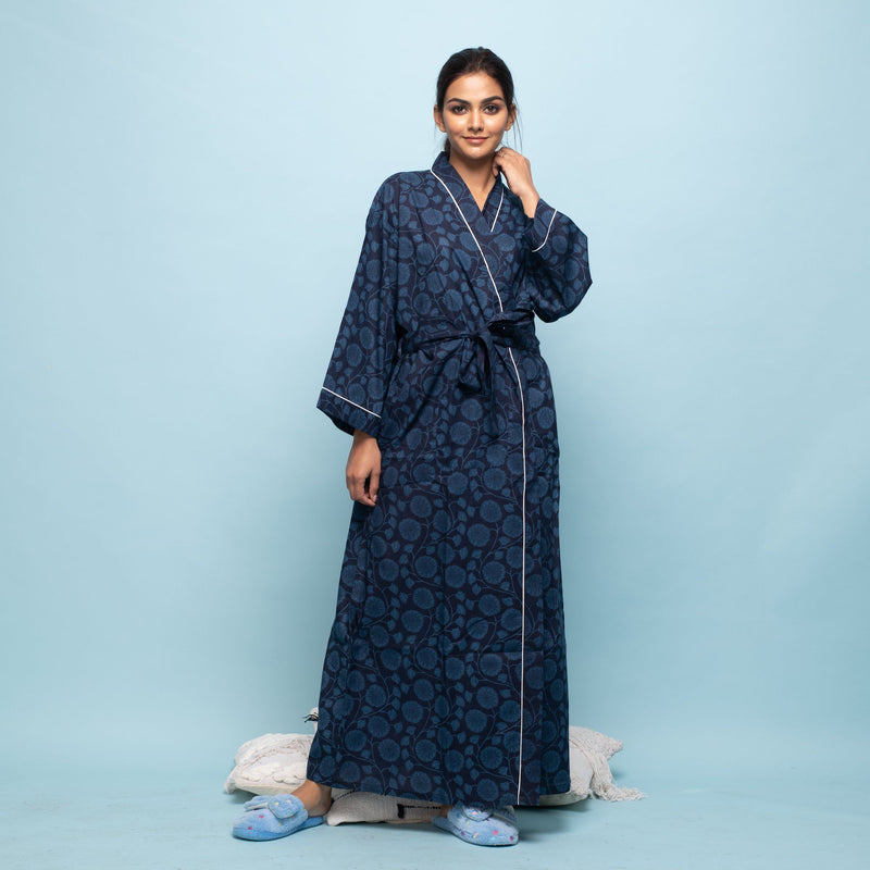 Cotton Dressing Gown UK | Luxury Design | Beautiful Soft Cotton